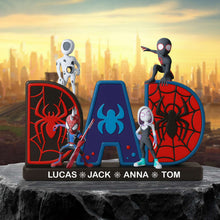 Load image into Gallery viewer, “Celebrate Your Super Dad!” - Personalized Dad Acrylic Plaque - Unique Gift for Dad, Grandpa, and More Shaped Plaques PopCulturePrints
