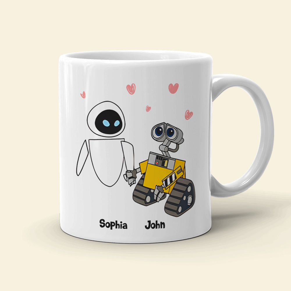 Personalized Couple Mugs - Whole Heart for Life | Perfect Valentine's Day Gifts Coffee Mug PopCulturePrints