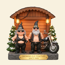 Load image into Gallery viewer, Growing Old Together - Personalized Acrylic Light Box for Biker Couples Light Box PopCulturePrints
