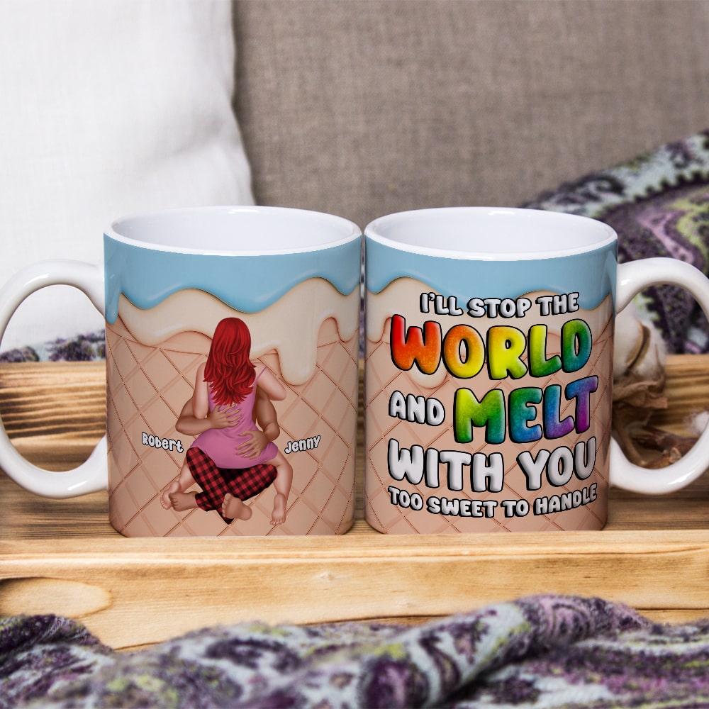 Personalized 'Melt With You' Couple Mug - Sweet Customized Gift