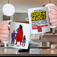 Load image into Gallery viewer, Supermom &amp; Kids Personalized Coffee Mug Coffee Mug PopCulturePrints
