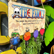 Load image into Gallery viewer, Personalized Family Key Hanger - Themed Design Wood Sign PopCulturePrints
