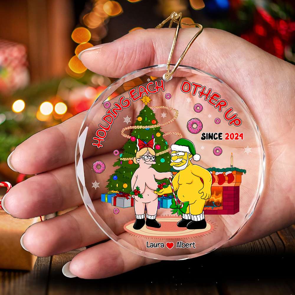 Personalized Funny Couple Christmas Ornament - Unique 2024 Gift for Valentine's Day Gifts Ornament PopCulturePrints