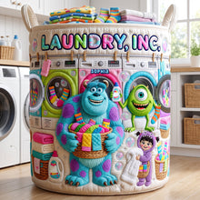 Load image into Gallery viewer, Happy Washing Company Quilted Laundry Basket - Personalized Gifts 05QHQN100726 Laundry Basket PopCulturePrints
