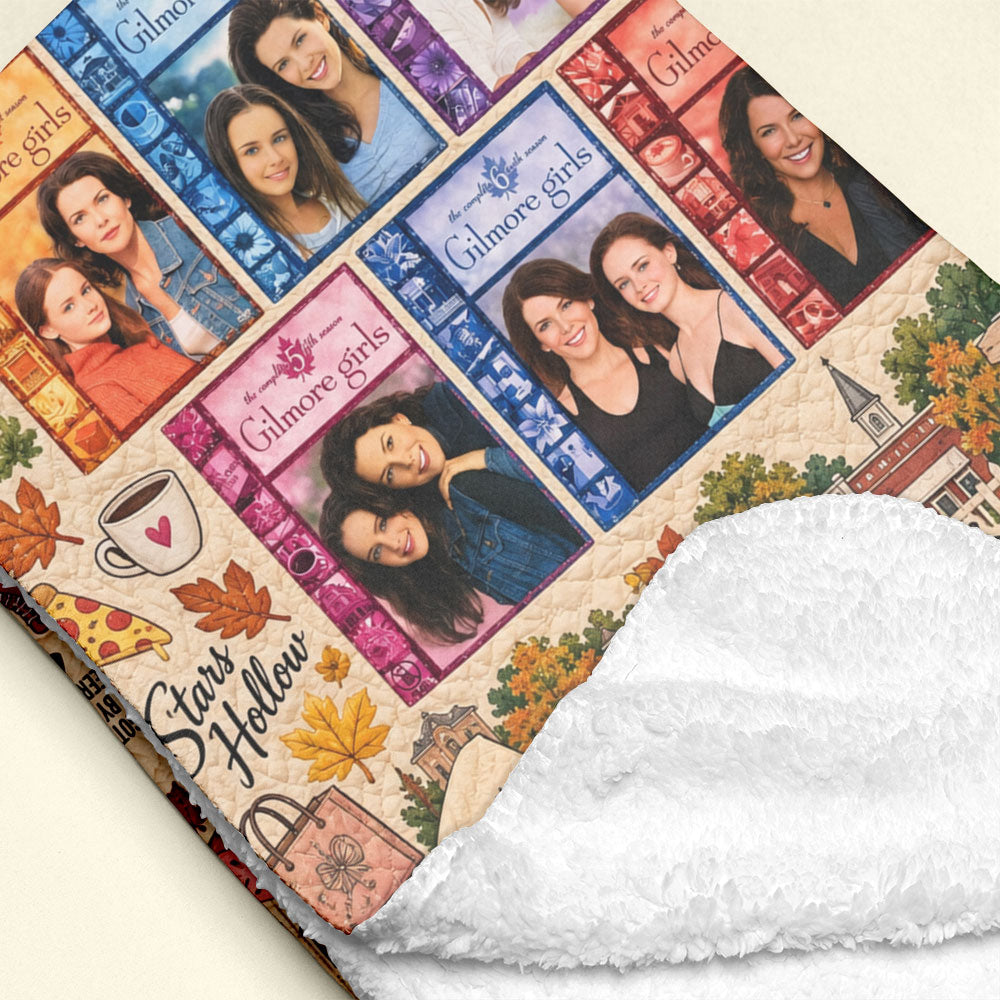 Where You Lead, I Will Follow - Cozy Autumn Small-Town Blanket - Personalized Gift for Gilmore Girls Fans Blanket PopCulturePrints
