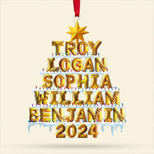 Load image into Gallery viewer, Personalized Softball Lover Christmas Ornament - Custom Alphabet Tree Ornament PopCulturePrints
