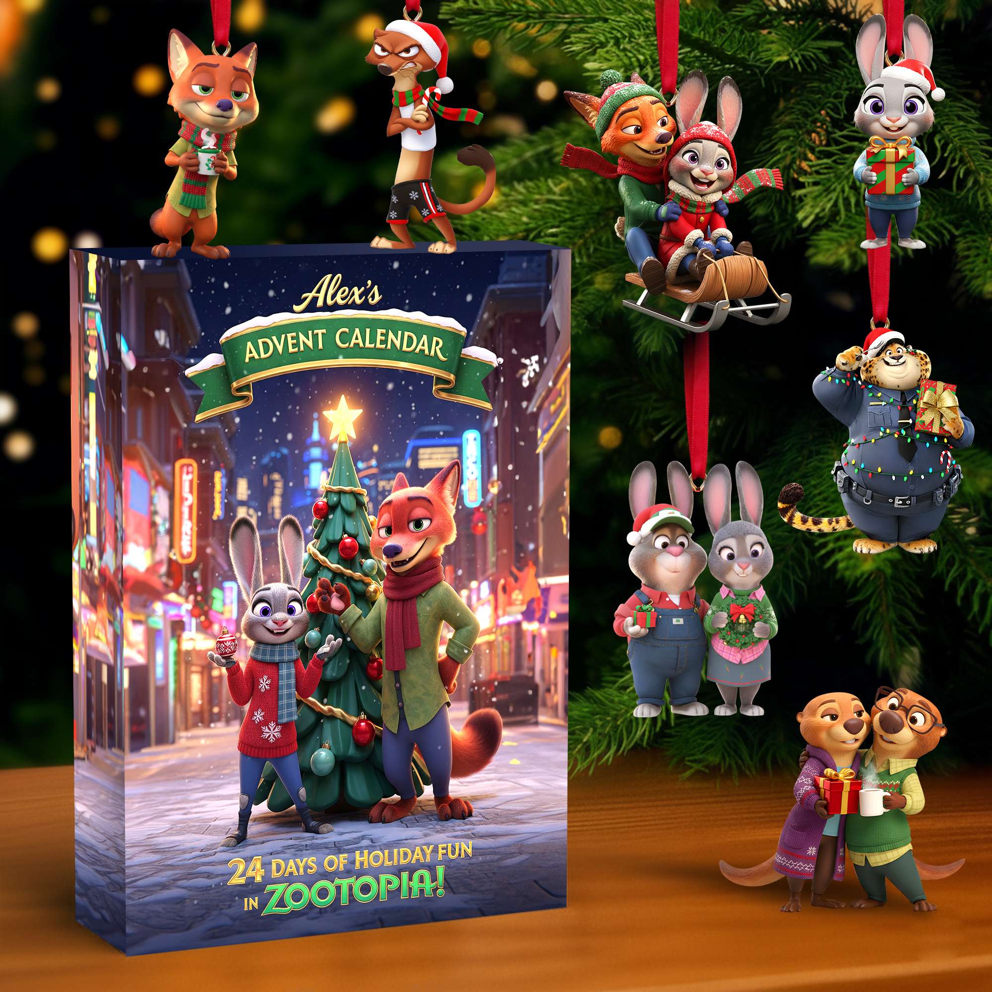 "Step into Holiday Cheer!" - Holiday Fun Advent Calendar Blind Box - Personalized Christmas Gift for Friends, Family, and Kids Advent Calendar PopCulturePrints