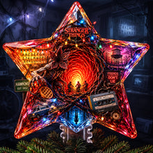 Load image into Gallery viewer, Illuminate Your Holidays with the Deep World Star Tree Topper - Personalized Gift for Fans of Stranger Things

