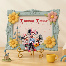 Load image into Gallery viewer, Mommy Mouse: A Magical Reminder of Love - Personalized Wood Sign for Mom &amp; Grandma Wood Sign PopCulturePrints
