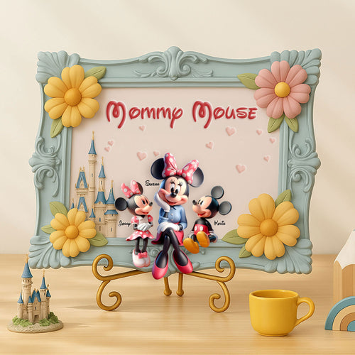 Mommy Mouse: A Magical Reminder of Love - Personalized Wood Sign for Mom & Grandma Wood Sign PopCulturePrints