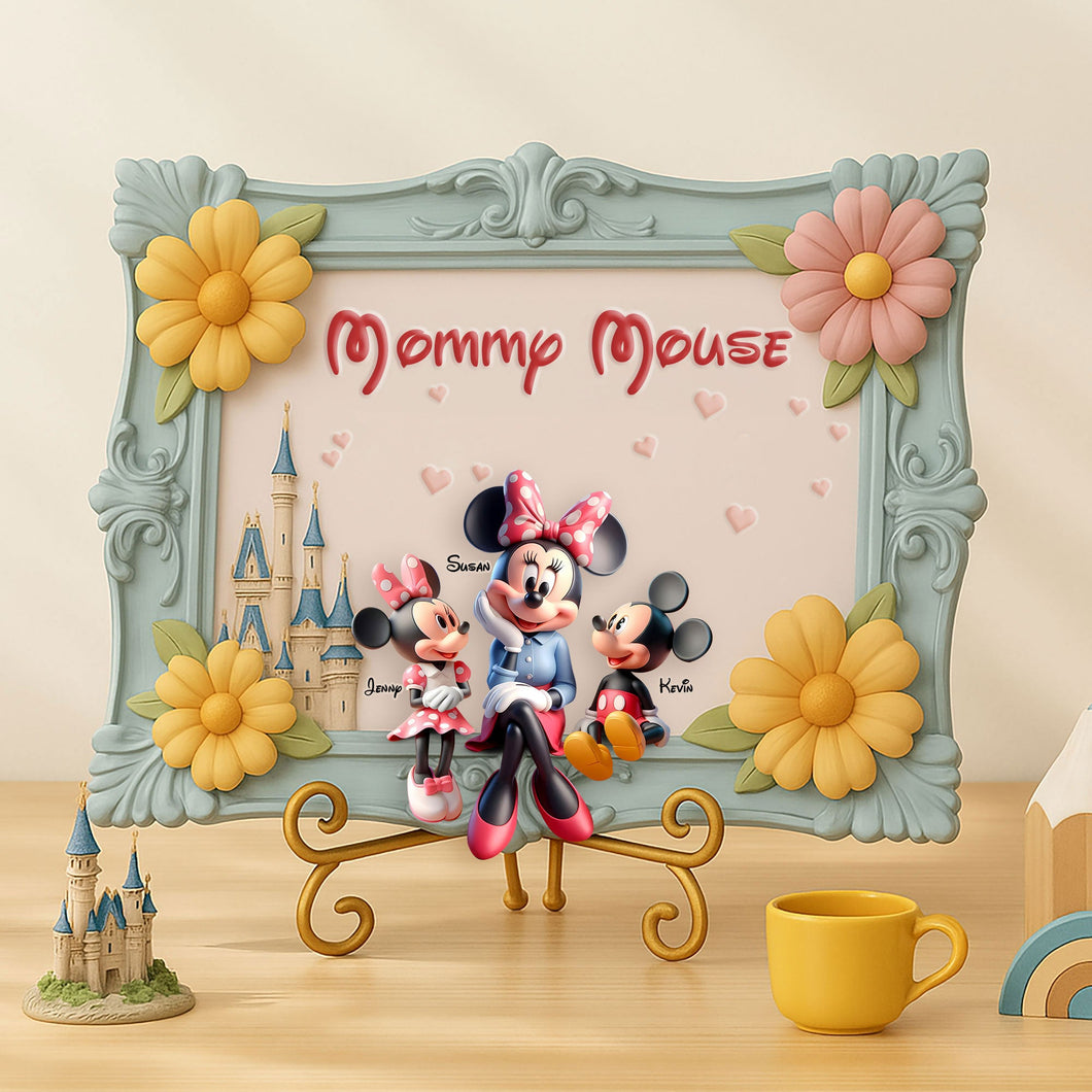 Mommy Mouse: A Magical Reminder of Love - Personalized Wood Sign for Mom & Grandma Wood Sign PopCulturePrints