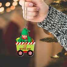 Load image into Gallery viewer, Personalized Christmas Ornament for Kids - Custom Photo &amp; Name Ornament PopCulturePrints
