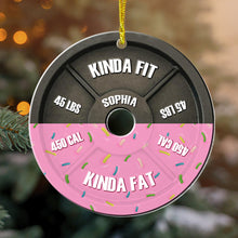 Load image into Gallery viewer, Personalized Gym Lover Christmas Ornament - Fun Fitness Holiday Gift Ornament PopCulturePrints
