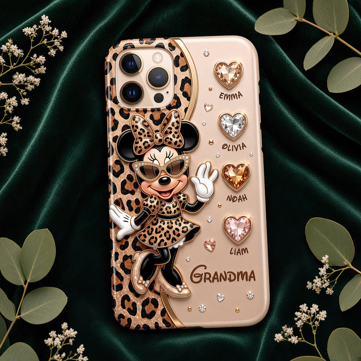 Leopard Fancy Nana Phone Case - A Unique Personalized Gift for Grandma Phone Case PopCulturePrints