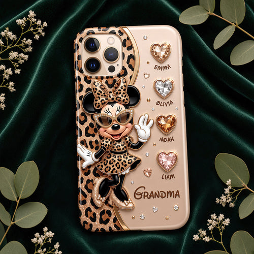 Leopard Fancy Nana Phone Case - A Unique Personalized Gift for Grandma Phone Case PopCulturePrints