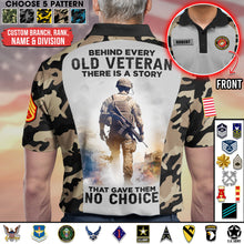 Load image into Gallery viewer, Old Veteran Themed Personalized Military Polo Shirt
