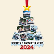 Load image into Gallery viewer, Custom Photo Boat Christmas Acrylic Ornament Ornament PopCulturePrints
