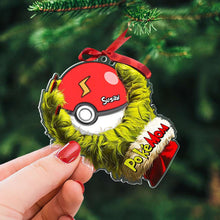 Load image into Gallery viewer, Personalized PokeMom Christmas Ornament for Moms Ornament PopCulturePrints
