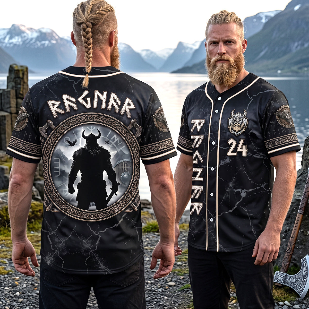 Viking Warrior Jersey Shirt - Personalized Gifts 05tytn150726 AOP Products PopCulturePrints