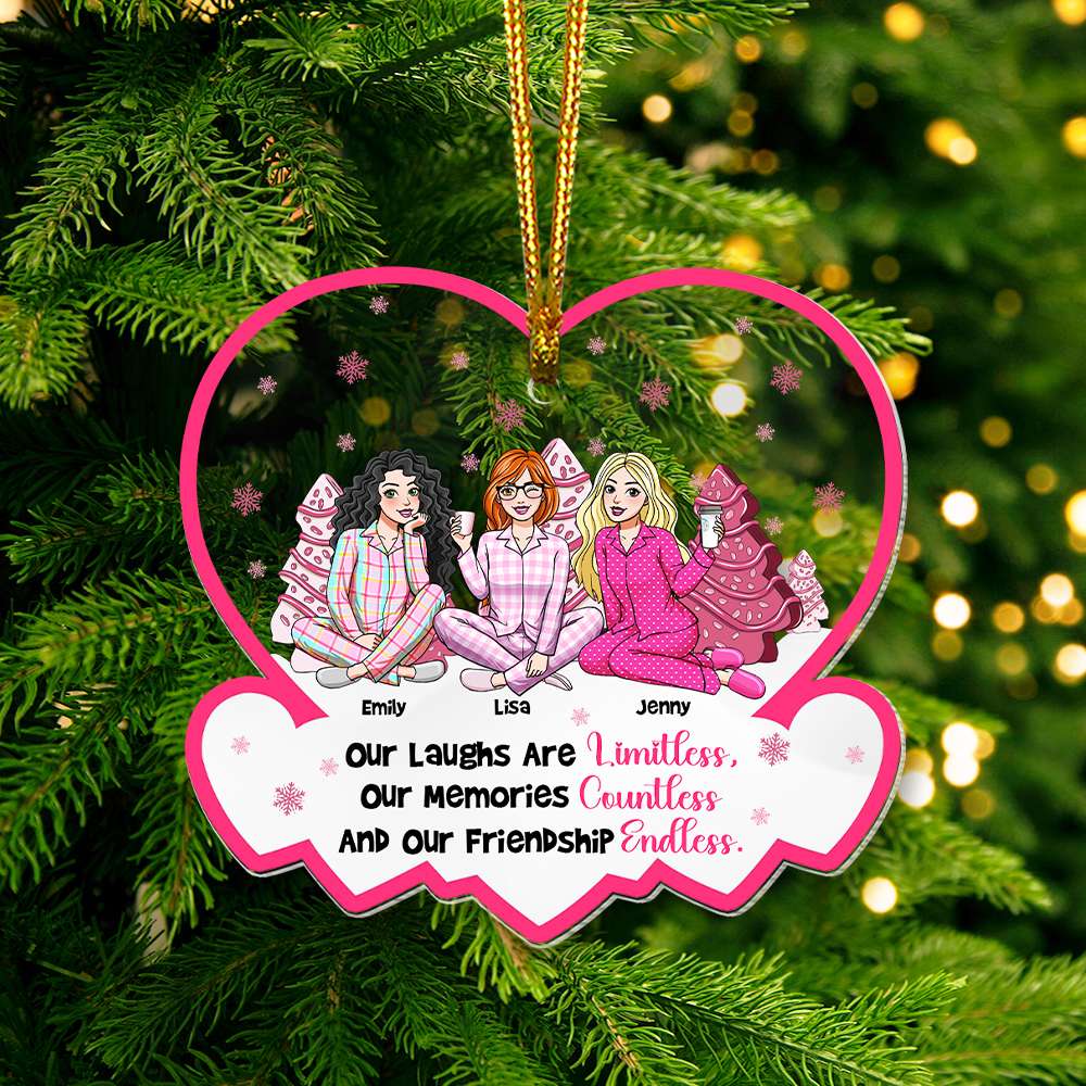 Personalized Friends Christmas Ornament with Names Ornament PopCulturePrints