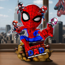 Load image into Gallery viewer, With Great Power Comes Great Responsibility - Spider Dad Acrylic Plaque, Personalized Gift for Dad and Grandpa Shaped Plaques PopCulturePrints
