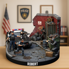 Load image into Gallery viewer, Defender of Justice - Personalized Police Acrylic Plaque for Officers Shaped Plaques PopCulturePrints
