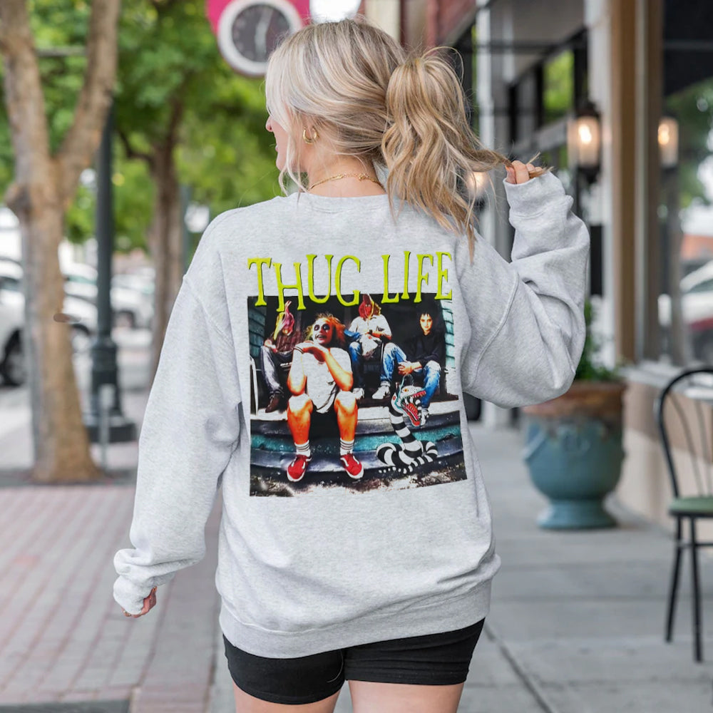 Thug Life Horror Movies Halloween Sweatshirt