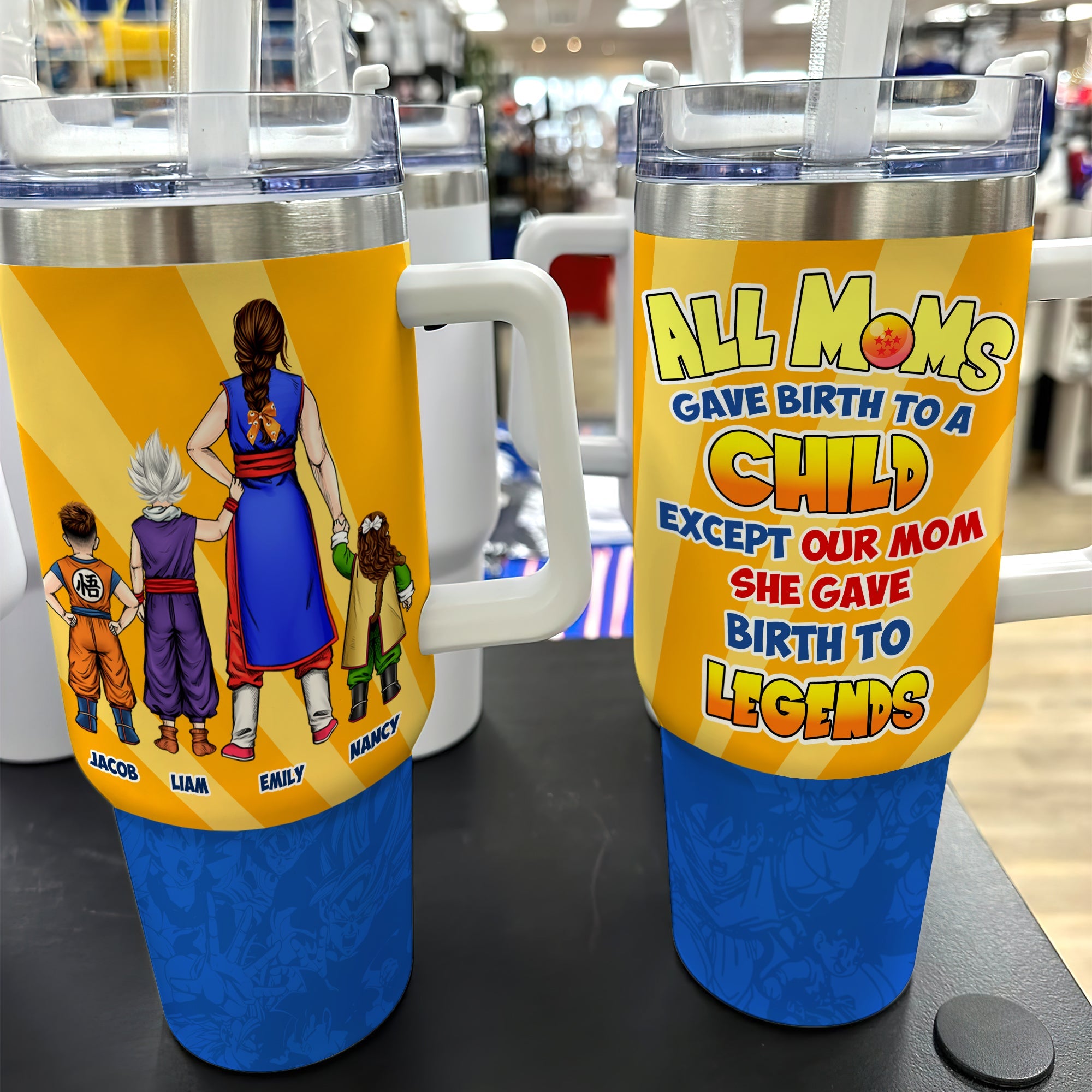 Legendary Mom Personalized Tumbler - Perfect Mother's Day Gift Tumbler Cup PopCulturePrints