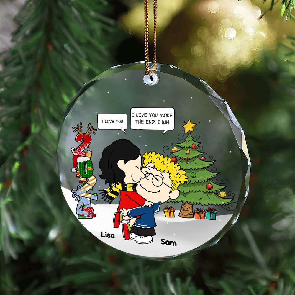 Personalized Christmas Suncatcher Ornament for Moms - Festive Family Design