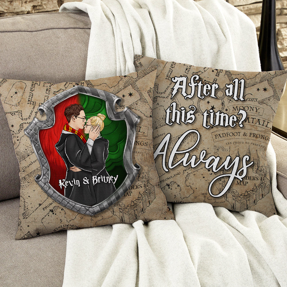 Personalized Magical Couple Pillow Gift - Unique Design for Valentine's Day Gifts Pillow PopCulturePrints