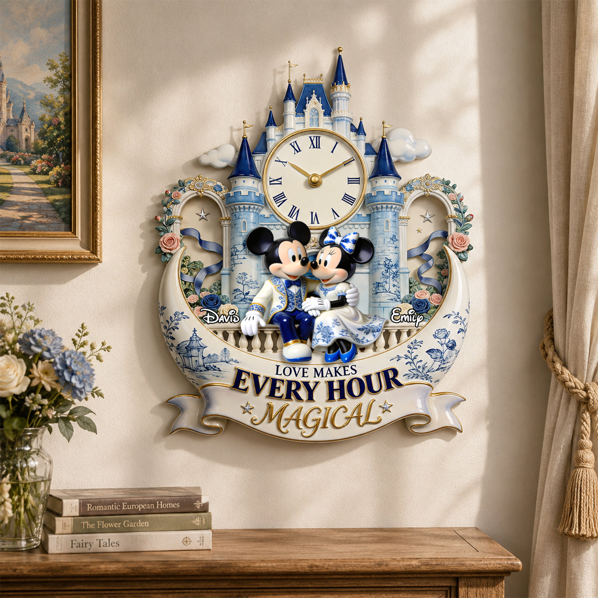 Sweetheart Couple Hanging Wall Clock - Personalized Gift For Couples 02PGDH140726 Hanging Wall Clock PopCulturePrints