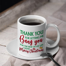 Load image into Gallery viewer, Personalized Holiday Coffee Mug for Couples - Merry Christmas
