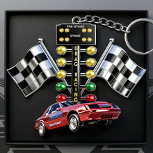 Load image into Gallery viewer, “Ignite Your Passion!” - Drag Racing Acrylic Keychain - Personalized Custom Photo Gift for Racing Lovers Keychains PopCulturePrints
