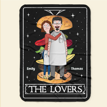 Load image into Gallery viewer, Personalized Couple Blanket - The Lovers Design Blanket PopCulturePrints
