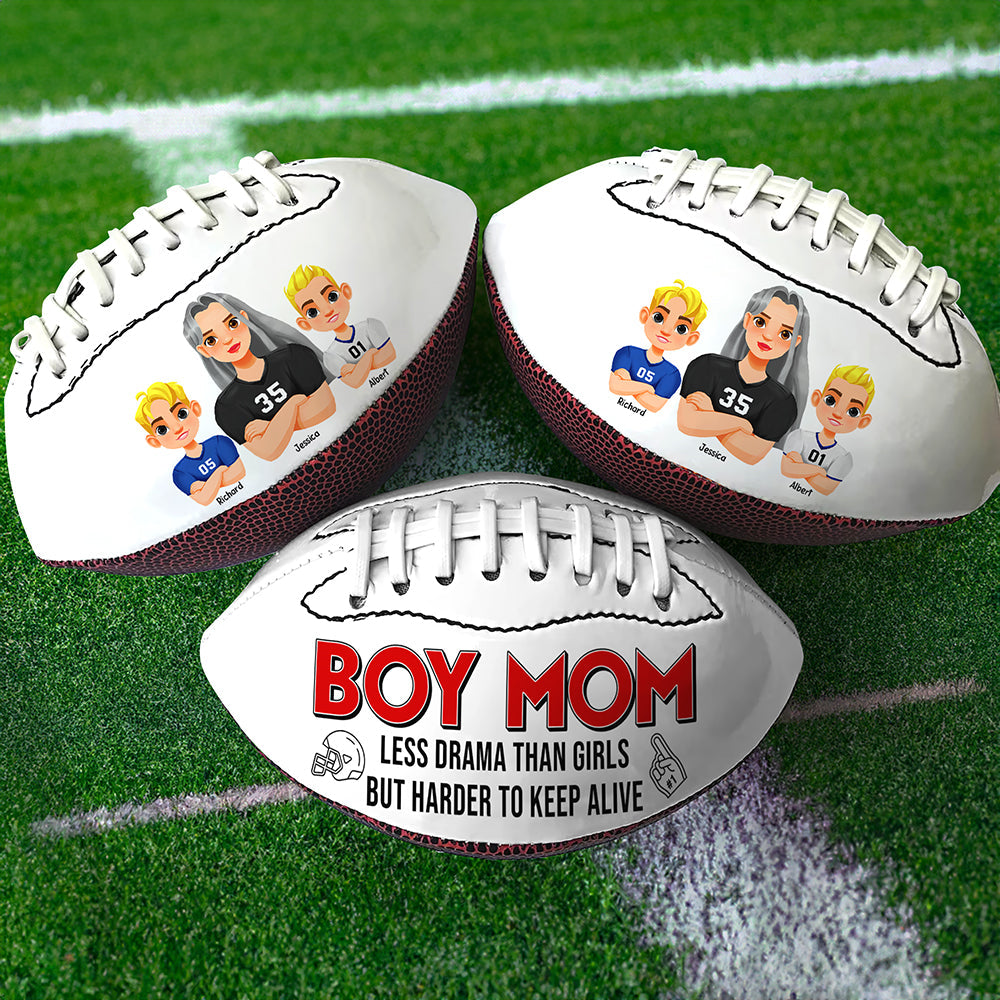 "Every Mom Deserves a Touchdown!" - Personalized American Football Gift for Mom, Customizable for Mother's Day, Perfect for Football Moms American Football PopCulturePrints