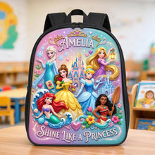 Load image into Gallery viewer, Lovely Fantastical Princess Shool Bag - Personalized Gifts For Kids 04tyti130726 Backpack PopCulturePrints
