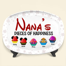 Load image into Gallery viewer, Personalized Nana’s Happiness Resin Plate - Christmas Gift for Family Resin Plate PopCulturePrints

