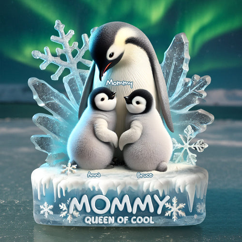 Mommy, You're the Queen of Cool! - Personalized Acrylic Plaque - Gift for Mom, Grandma, and Special Women Shaped Plaques PopCulturePrints