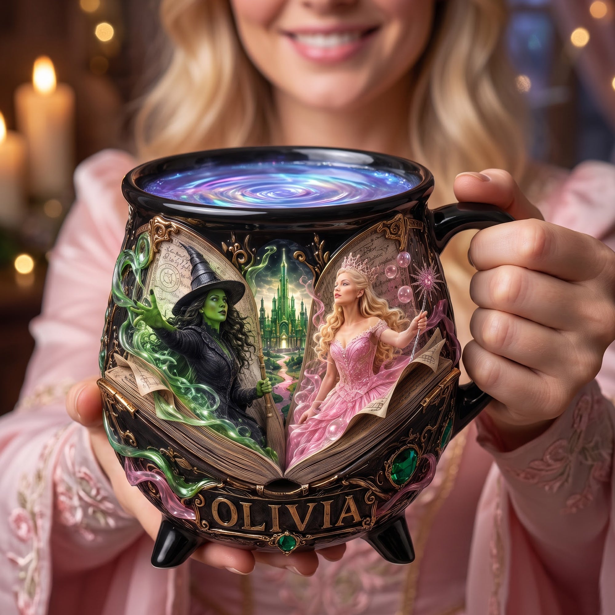 Boo To You Garden Lamp - Personalized Halloween Gift for Spooky Nights Cauldron Mug PopCulturePrints