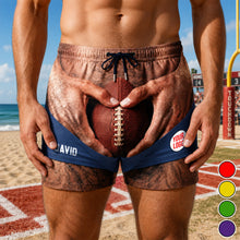 Load image into Gallery viewer, Game Day Funny Men's Beach Shorts - Personalized Gifts 01ohqn100726 Beach Shorts PopCulturePrints
