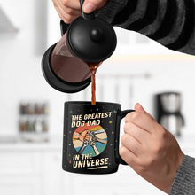 Load image into Gallery viewer, The Greatest Dog Dad In The Universe - Personalized Black Mug Mug PopCulturePrints
