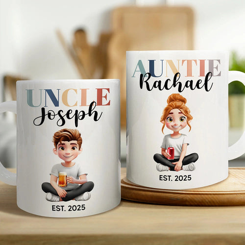 Personalized Pregnancy Announcement Mug - Perfect Gift for Mom, Dad, Auntie, Uncle! Mug PopCulturePrints