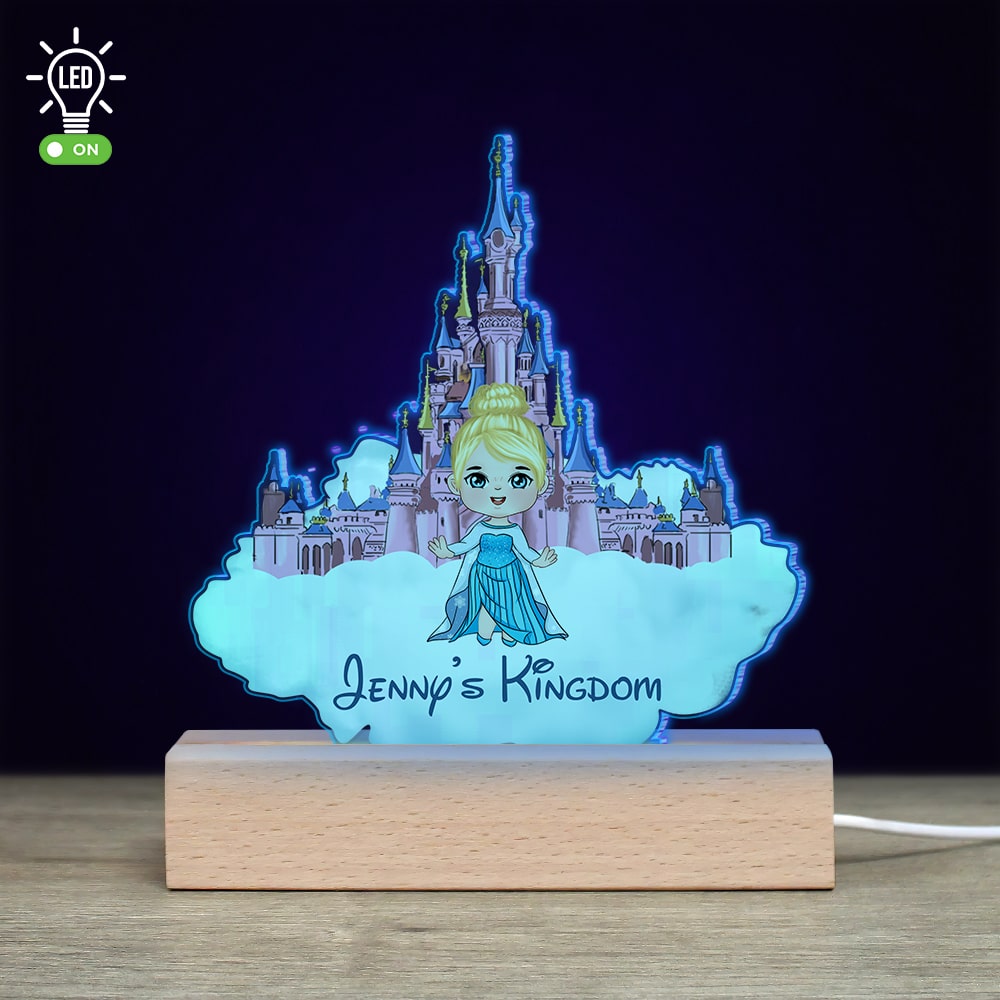 Personalized 3D LED Castle Light for Kids - Custom Name Gift Led Night Light PopCulturePrints