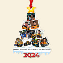 Load image into Gallery viewer, Personalized Racing Fan Christmas Ornament - Photo Collage 2024
