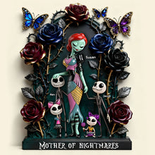 Load image into Gallery viewer, "Embrace the Unconventional Love!" - Horror Mom And Kids Acrylic Plaque - Personalized Gifts for Mom, Grandma, and More Shaped Plaques PopCulturePrints
