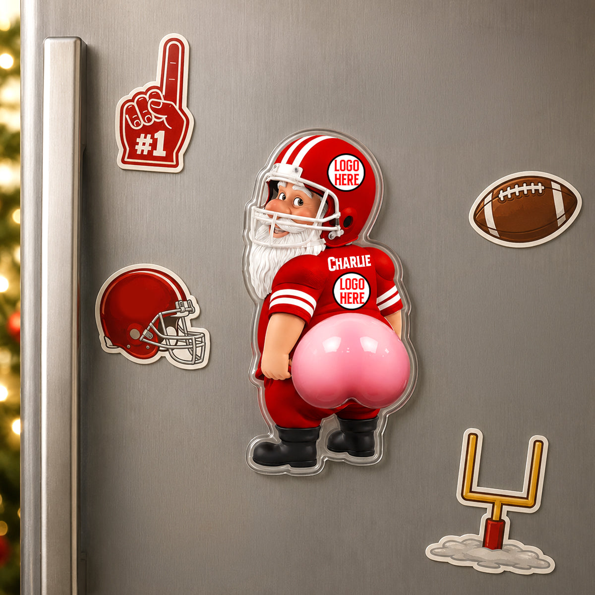 "Kick Off the Fun: The Perfect Gift for Sports Lovers" - Fun Nasty Sport Anti-collision Acrylic Fridge Magnet - Personalized Gift