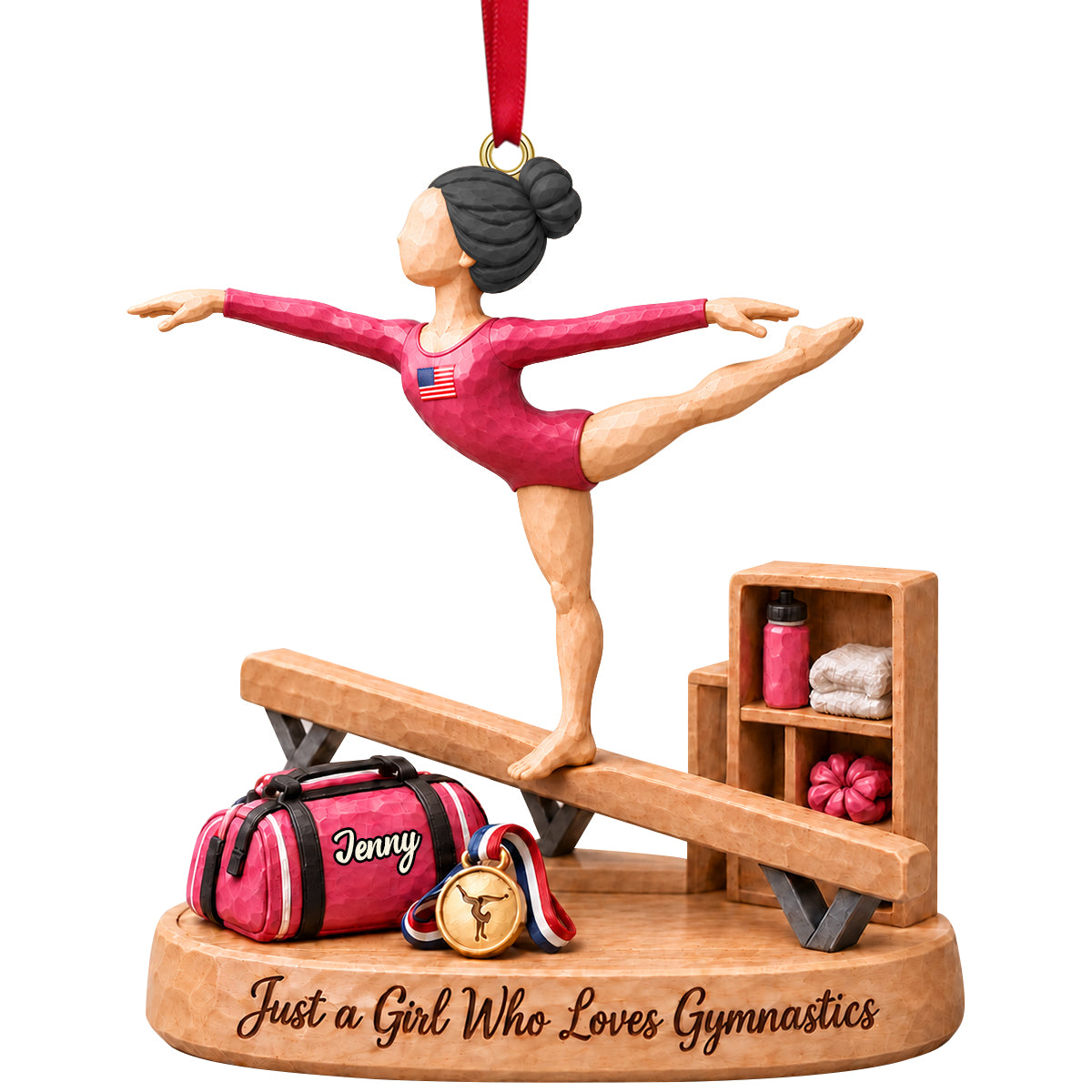 Beauty In Every Leap Christmas Ornament - Personalized Gifts For Gymnastics Lovers 05TTTN121026 Ornament PopCulturePrints