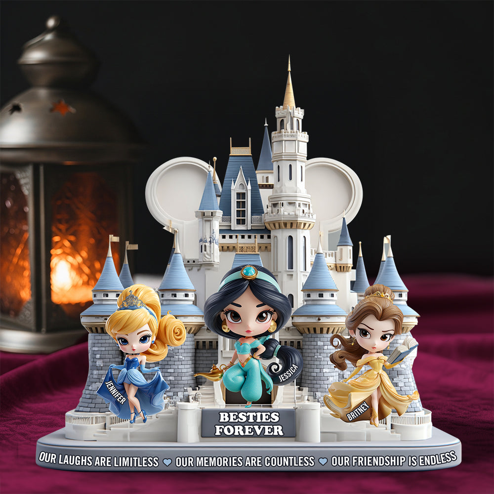 Our Laughs Are Limitless - Besties Forever Acrylic Plaque - Personalized Gift for Best Friends Shaped Plaques PopCulturePrints