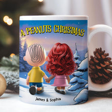 Load image into Gallery viewer, Personalized Christmas Couple Mug - Custom Hand in Hand Design | Valentine&#39;s Day Gifts Coffee Mug PopCulturePrints
