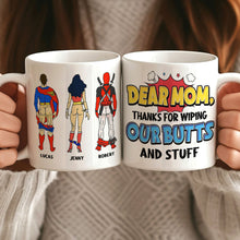Load image into Gallery viewer, Funny Personalized Superhero Mug for Mom - Unique Mother&#39;s Day Gift Coffee Mug PopCulturePrints
